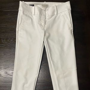 White Loft Slacks. Size 2. Skinny ankle.